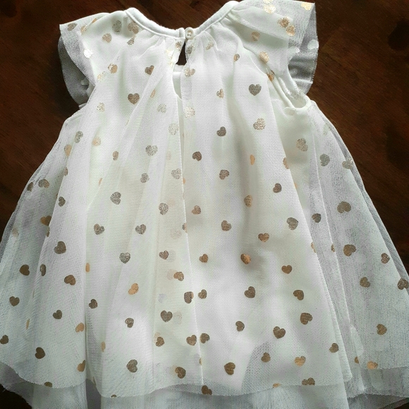 3/$25 Off-White Tulle A-line Baby Starters Dress - Picture 5 of 8